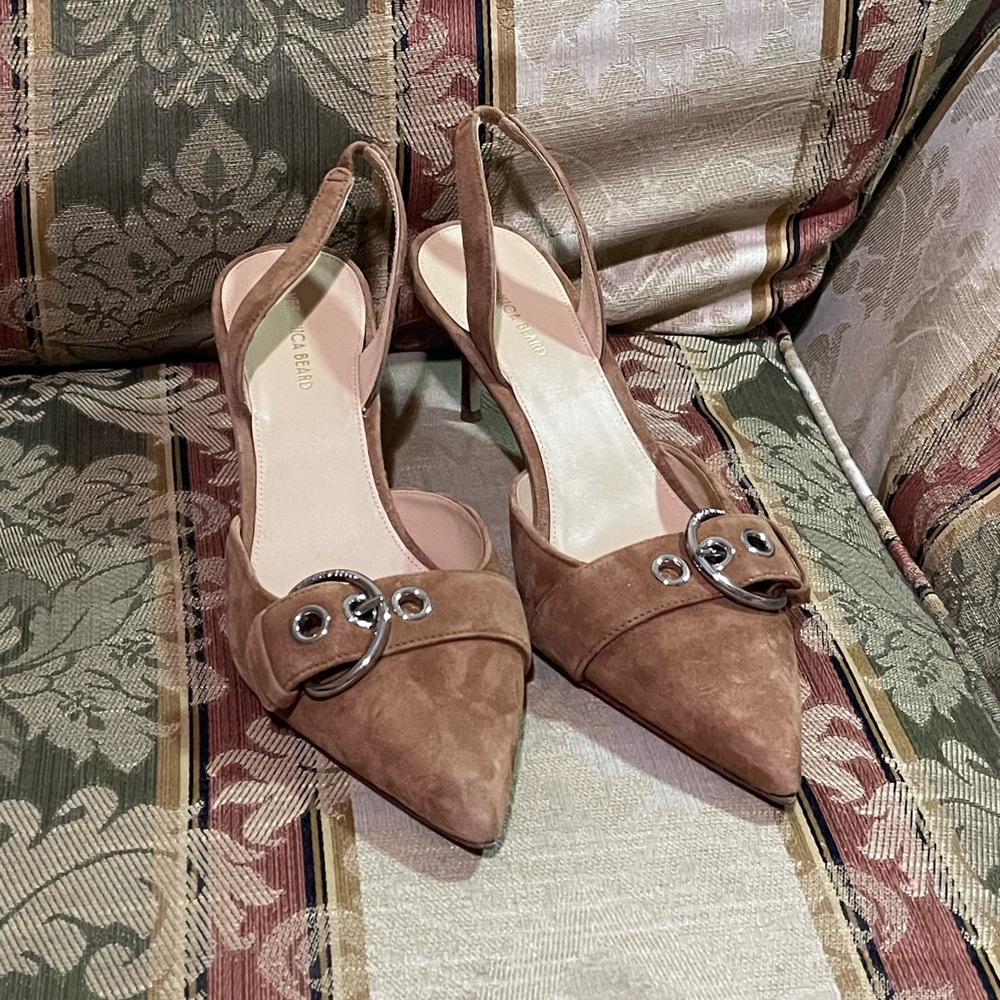 Veronica Beard Roxy Slingback Pointed Toe Pump Wo… - image 3